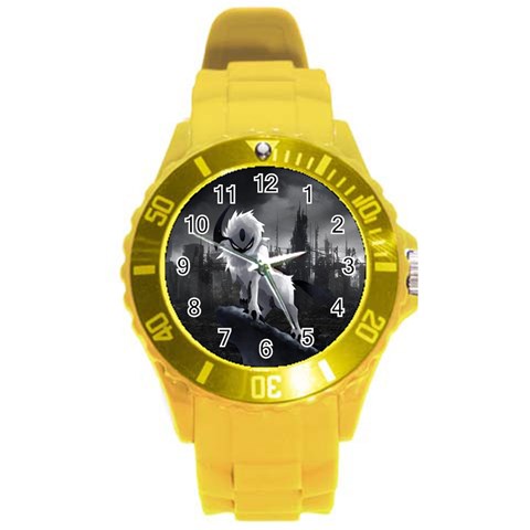Wolf Round Plastic Sport Watch (L) from ArtsNow.com Front