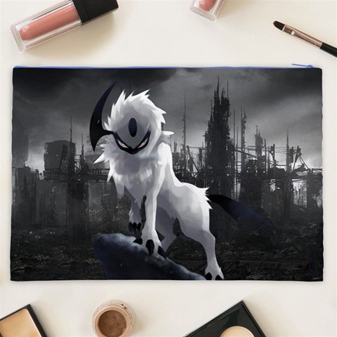 Wolf Cosmetic Bag (XXL) from ArtsNow.com Back