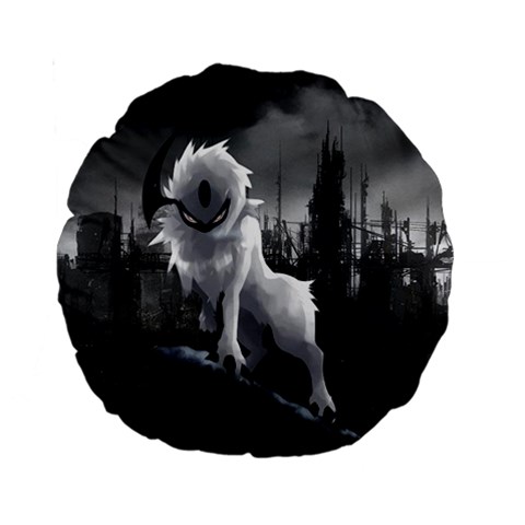 Wolf Standard 15  Premium Round Cushion  from ArtsNow.com Front