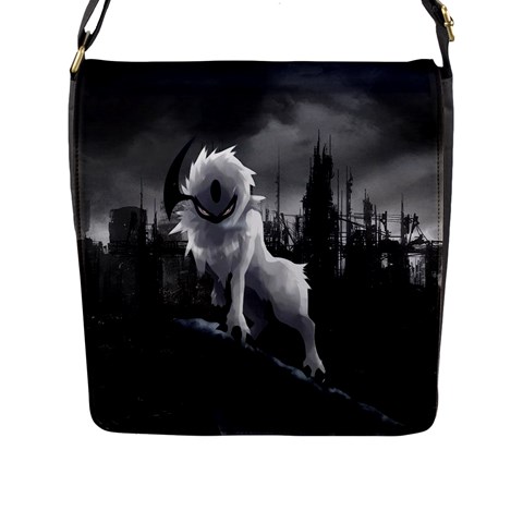 Wolf Flap Closure Messenger Bag (L) from ArtsNow.com Front