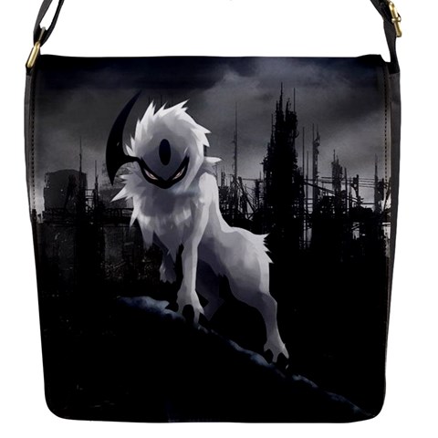 Wolf Flap Closure Messenger Bag (S) from ArtsNow.com Front
