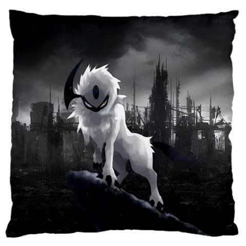 Wolf Large Flano Cushion Case (One Side) from ArtsNow.com Front