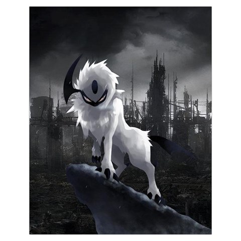 Wolf Drawstring Pouch (XL) from ArtsNow.com Back