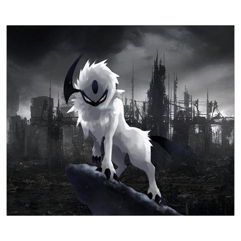 Wolf Medium Zipper Tote Bag from ArtsNow.com Front