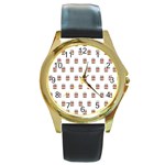 Image Round Gold Metal Watch