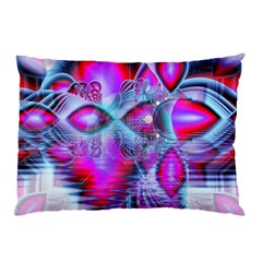 Crystal Northern Lights Palace, Abstract Ice  Pillow Case (Two Sides) from ArtsNow.com Front