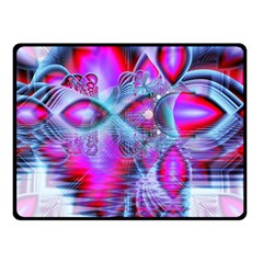 Crystal Northern Lights Palace, Abstract Ice  Double Sided Fleece Blanket (Small)  from ArtsNow.com 45 x34  Blanket Front