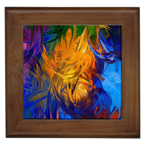 Abstract Paintings Framed Tile from ArtsNow.com Front