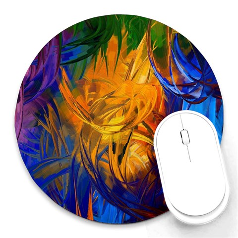 Abstract Paintings Round Mousepad from ArtsNow.com Front