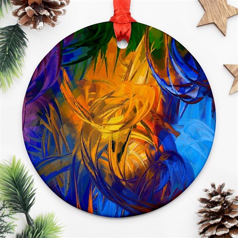 Abstract Paintings Ornament (Round) from ArtsNow.com Front