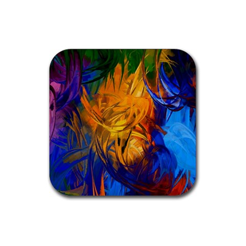 Abstract Paintings Rubber Coaster (Square) from ArtsNow.com Front