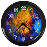 Abstract Paintings Wall Clock (Black)