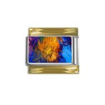 Abstract Paintings Gold Trim Italian Charm (9mm)
