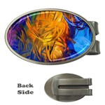 Abstract Paintings Money Clip (Oval)