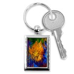 Abstract Paintings Key Chain (Rectangle)