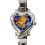 Abstract Paintings Heart Italian Charm Watch