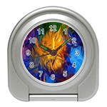 Abstract Paintings Travel Alarm Clock