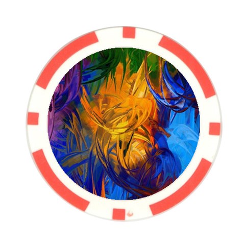 Abstract Paintings Poker Chip Card Guard (10 pack) from ArtsNow.com Front
