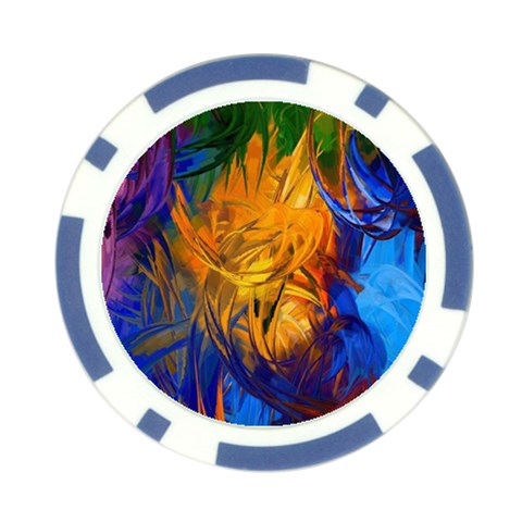 Abstract Paintings Poker Chip Card Guard (10 pack) from ArtsNow.com Front