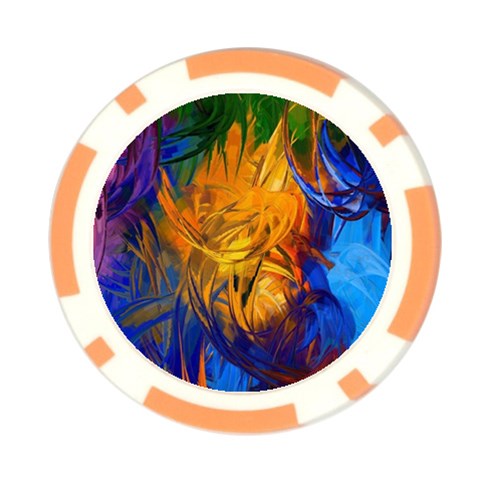 Abstract Paintings Poker Chip Card Guard (10 pack) from ArtsNow.com Back