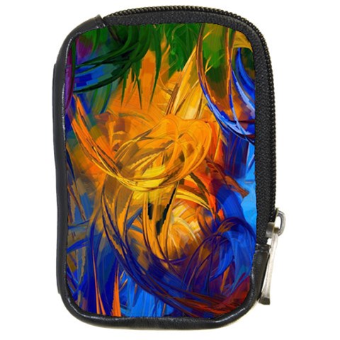 Abstract Paintings Compact Camera Leather Case from ArtsNow.com Front