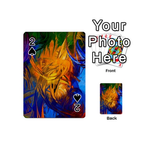 Abstract Paintings Playing Cards 54 (Mini) from ArtsNow.com Front - Spade2