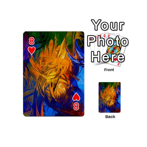 Abstract Paintings Playing Cards 54 (Mini) from ArtsNow.com Front - Heart8
