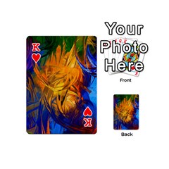 King Abstract Paintings Playing Cards 54 (Mini) from ArtsNow.com Front - HeartK
