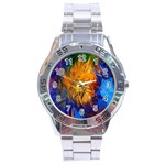 Abstract Paintings Stainless Steel Analogue Watch