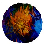 Abstract Paintings Large 18  Premium Round Cushion 