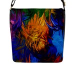Abstract Paintings Flap Closure Messenger Bag (L)