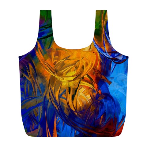 Abstract Paintings Full Print Recycle Bag (L) from ArtsNow.com Front