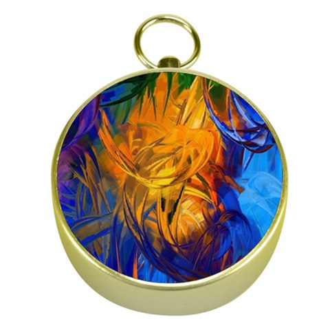 Abstract Paintings Gold Compass from ArtsNow.com Front