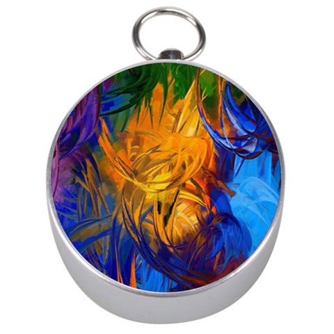 Abstract Paintings Silver Compass from ArtsNow.com Front