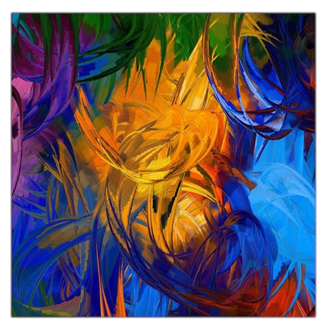 Abstract Paintings Large Satin Scarf (Square) from ArtsNow.com Front