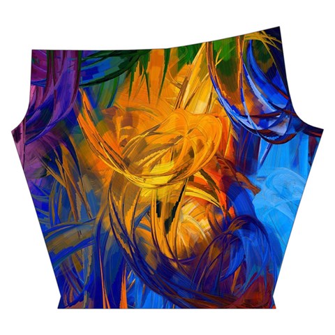 Abstract Paintings Yoga Cropped Leggings from ArtsNow.com Left