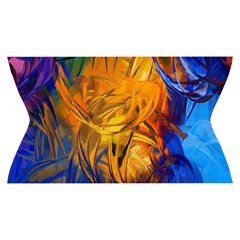 Abstract Paintings Yoga Cropped Leggings from ArtsNow.com Waistband Front