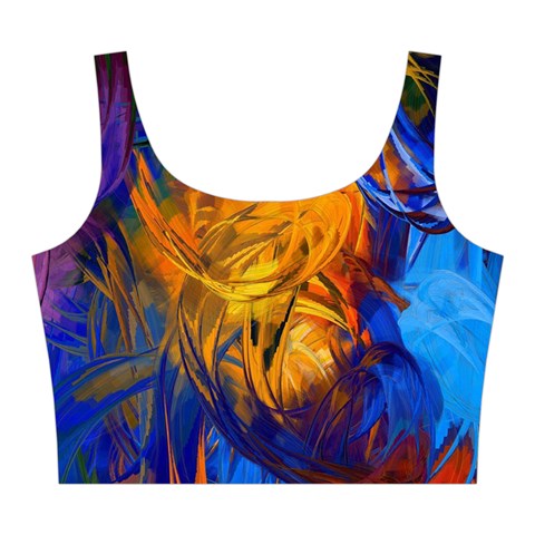 Abstract Paintings Midi Sleeveless Dress from ArtsNow.com Top Back