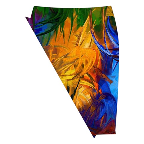 Abstract Paintings Midi Wrap Pencil Skirt from ArtsNow.com Front Left
