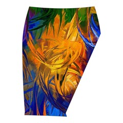 Abstract Paintings Midi Wrap Pencil Skirt from ArtsNow.com  Front Right 
