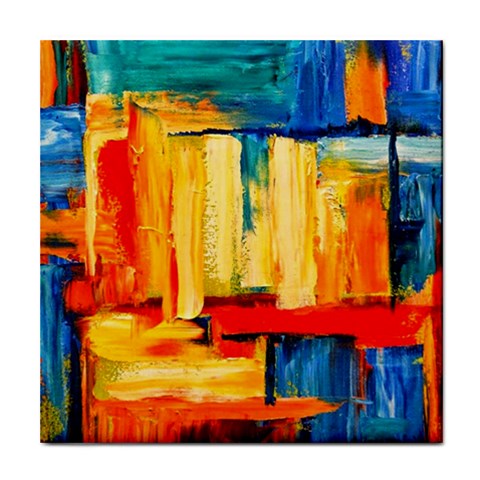 Abstrak Paint Tile Coaster from ArtsNow.com Front