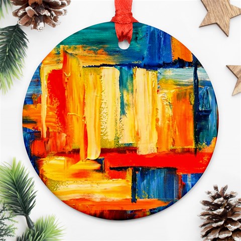 Abstrak Paint Ornament (Round) from ArtsNow.com Front