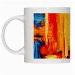Abstrak Paint White Mug