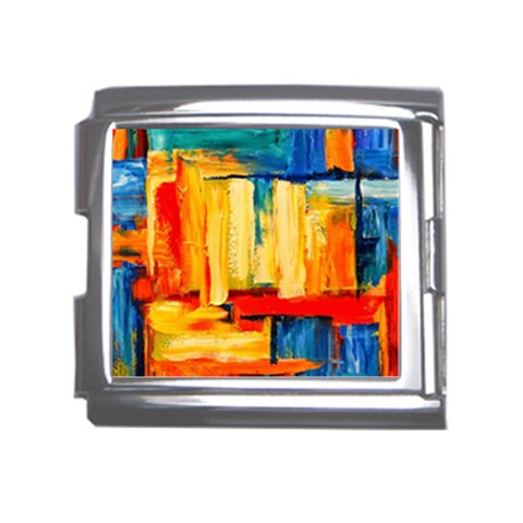 Abstrak Paint Mega Link Italian Charm (18mm) from ArtsNow.com Front