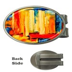 Abstrak Paint Money Clip (Oval)