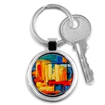 Abstrak Paint Key Chain (Round)