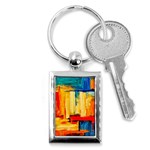 Abstrak Paint Key Chain (Rectangle)