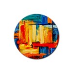Abstrak Paint Rubber Round Coaster (4 pack)