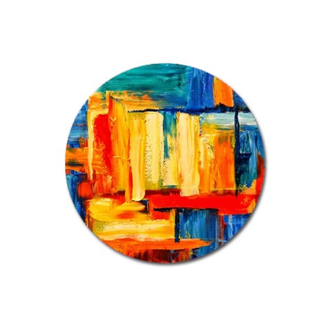 Abstrak Paint Magnet 3  (Round) from ArtsNow.com Front