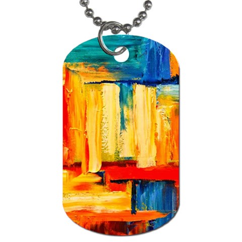 Abstrak Paint Dog Tag (One Side) from ArtsNow.com Front